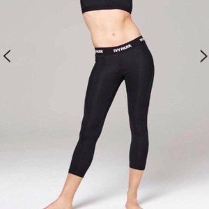 Low Rise Ivy Park Black Althetic Leggings, Small